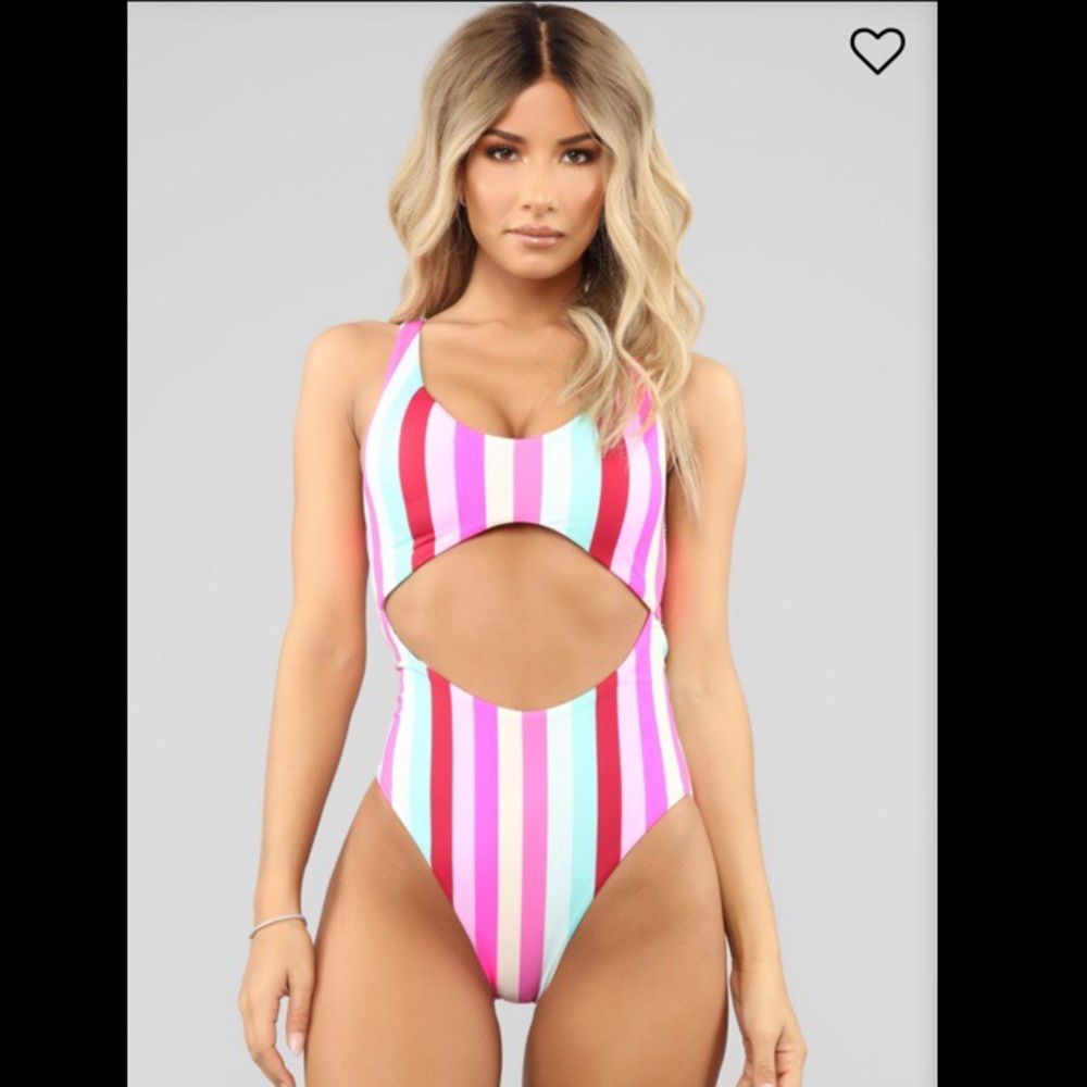 Tiki party one piece swimsuit